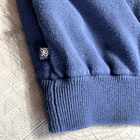 OXFORD GOLF Blue 1/4 Zip Polo Sweater Pullover Men’s Size Medium - Picture 6 of 9